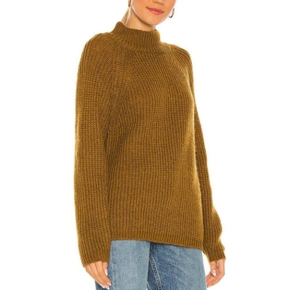 Cupcakes and Cashmere Griffith Vintage Gold Green Chunky Knit Sweater Small - Picture 15 of 15